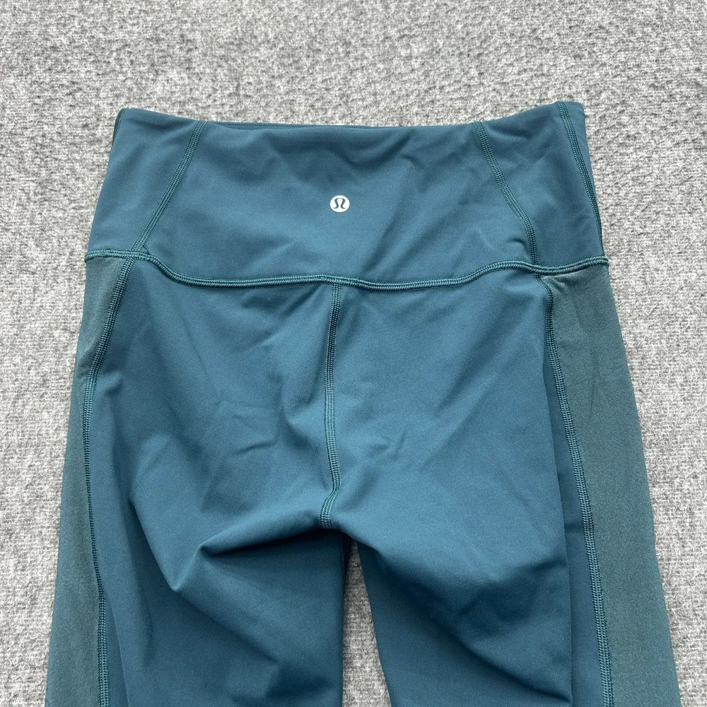 Lululemon Ready Set Go Crop Womens‎ 6 Submarine Stretch Activewear Leggings